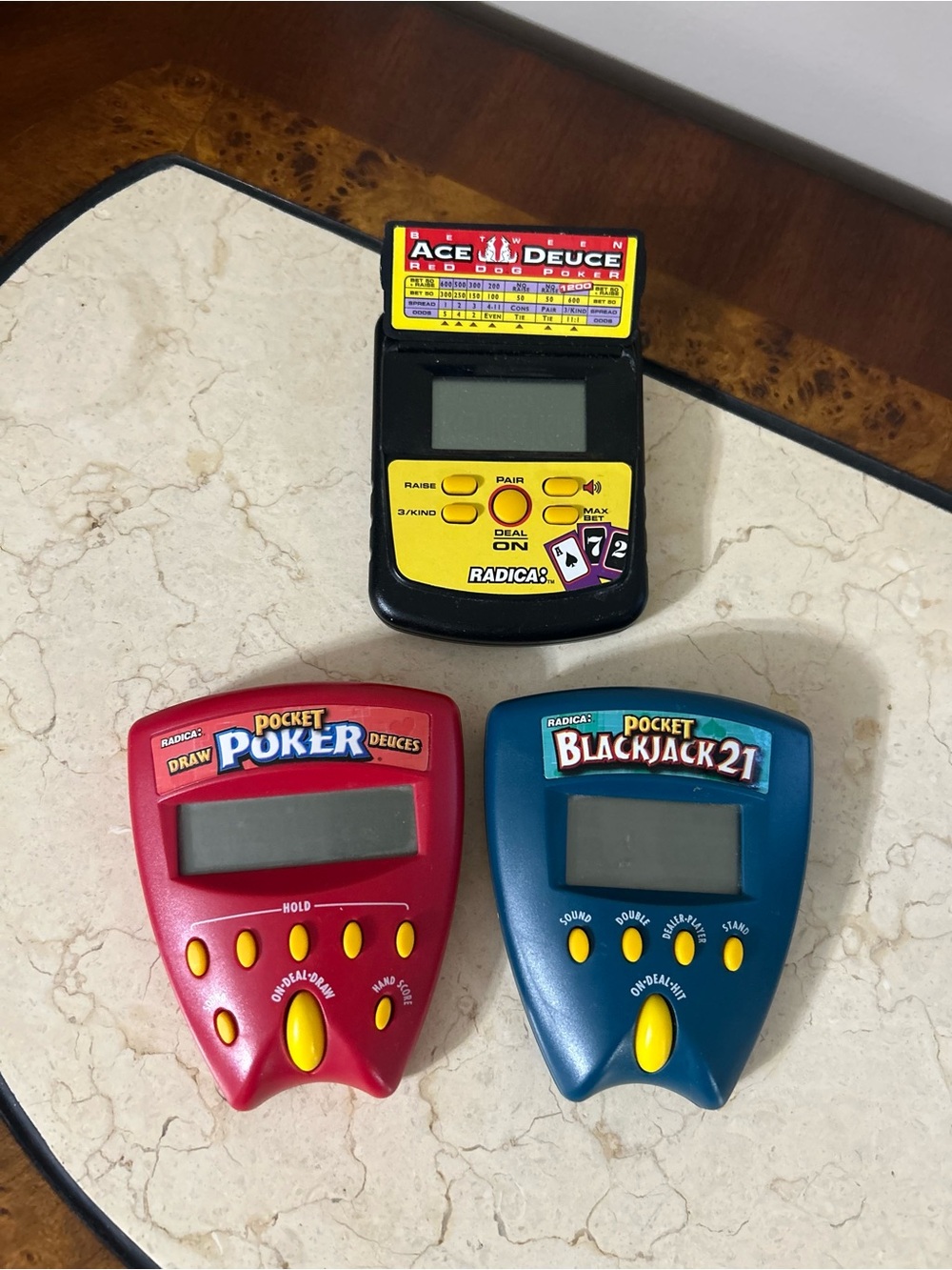 Vintage Radica Handheld Electronic Games
